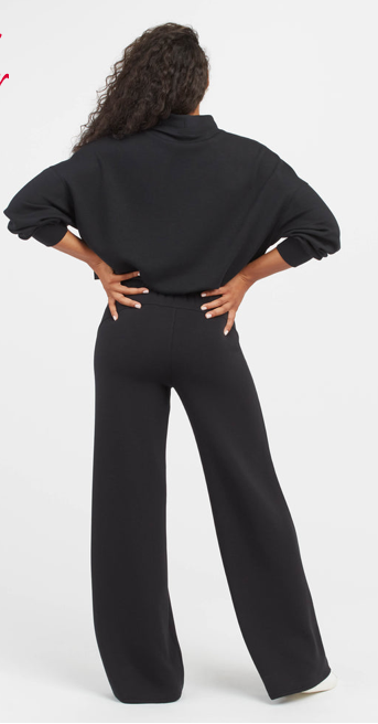 Airessentials Wide Leg Pant Very Black